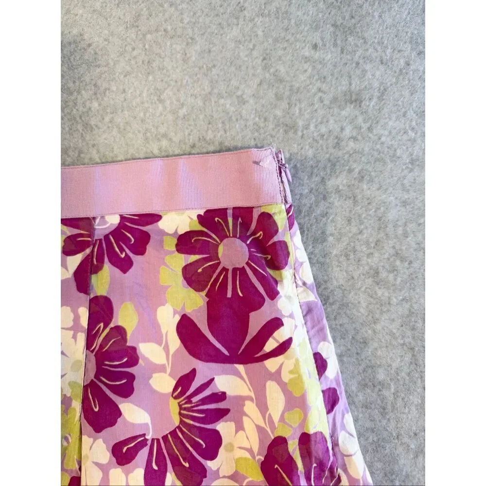 vintage y2k boho Hillard and Hanson floral cotton skirt 16